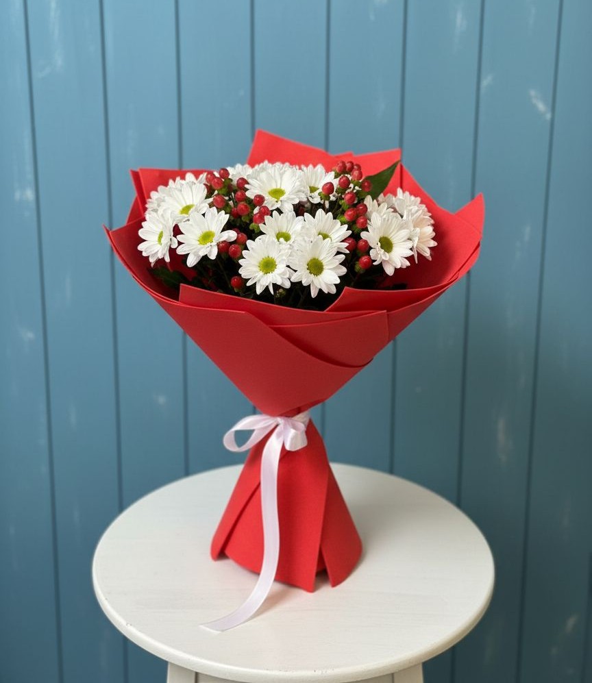 Букет цветов из: Хризантемы в Рамони