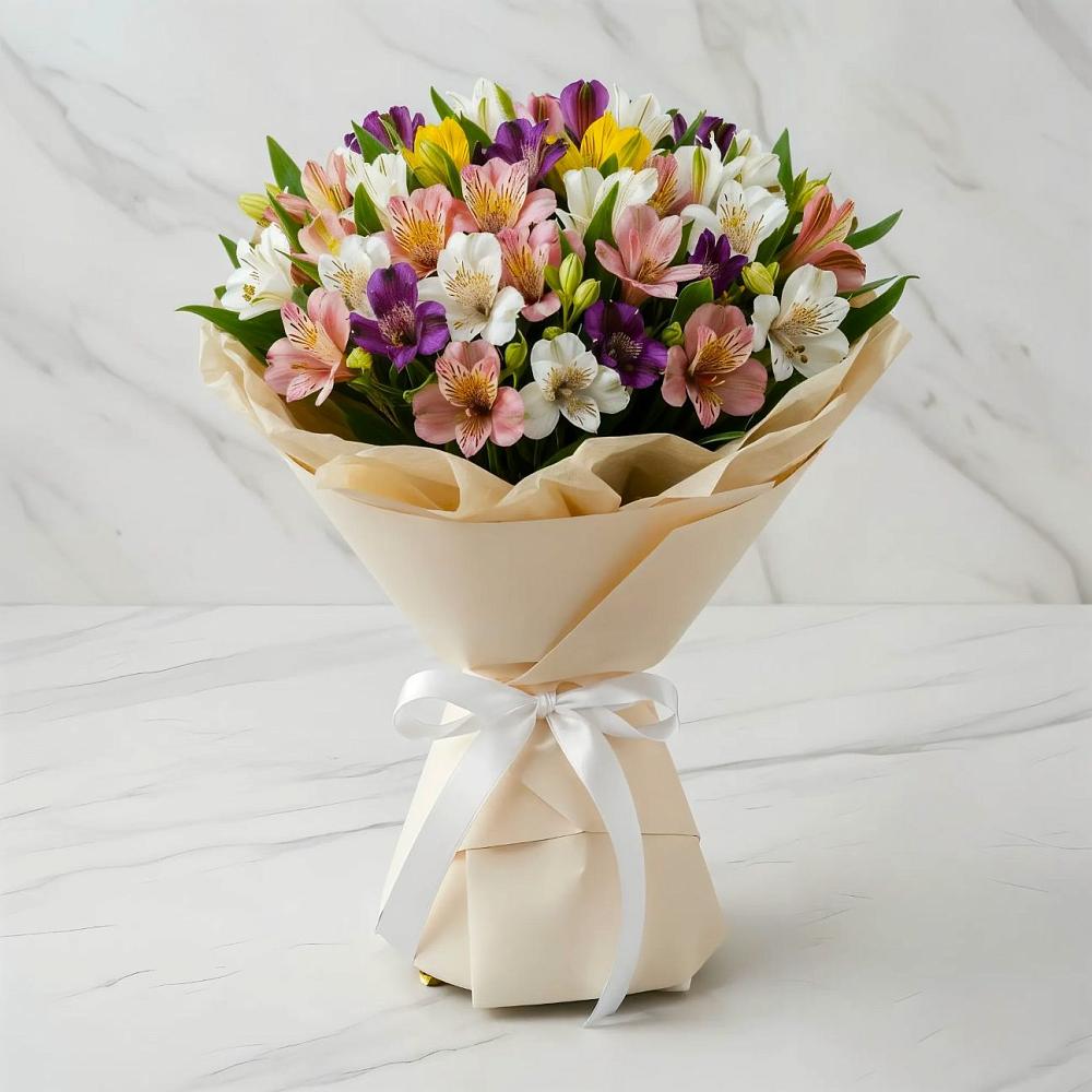 Букет цветов из: Альстромерии в Рамони