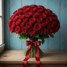 Букет Красные розы Блэк Меджик в Рамони