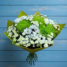 Букет цветов из:  Хризантемы #REPLACE_PRED# Рамони