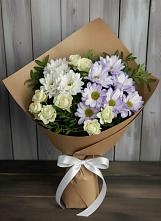 Букет цветов из:  Хризантемы и Розы в Рамони