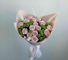 Букет цветов из:  Розы и Хризантемы #REPLACE_PRED# Рамони