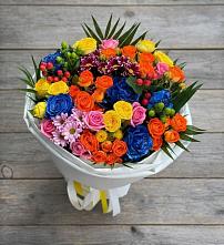 Букет цветов из:  Розы и Хризантемы в Рамони