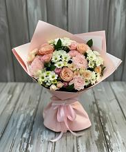 Букет цветов из:  Гвоздики, Розы и Хризантемы в Рамони