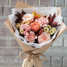 Букет цветов из:  Гвоздики, Хризантемы и Розы в Рамони