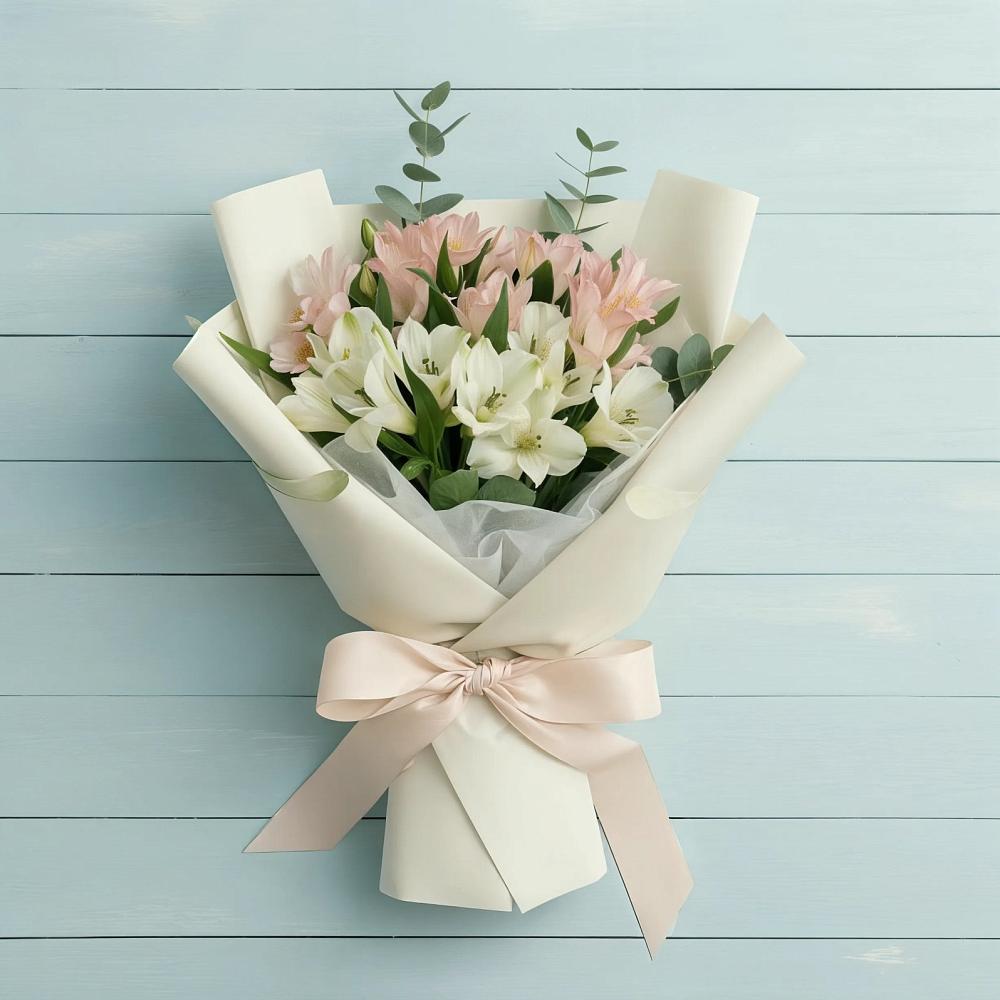 Букет цветов из: Альстромерии в Рамони